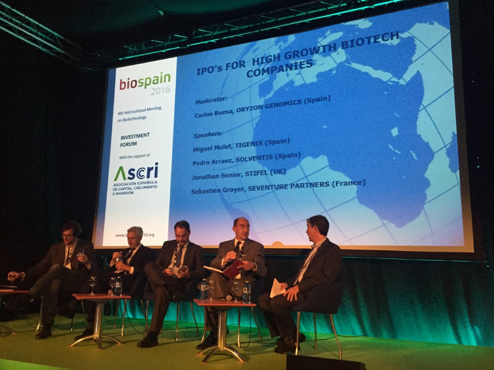 ORYZON AT BIOSPAIN 2016 - IPOs for High Growth Biotech Companies