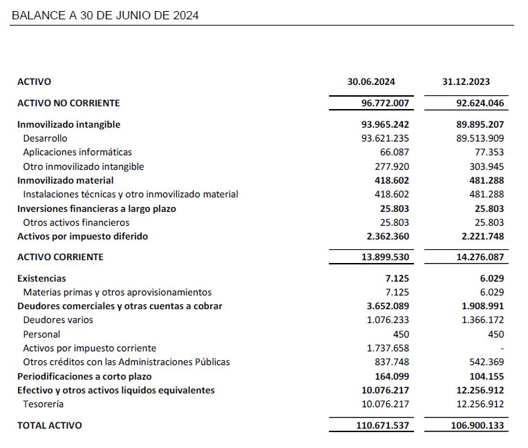 BALANCE A 30 DE JUNIO DE 2024