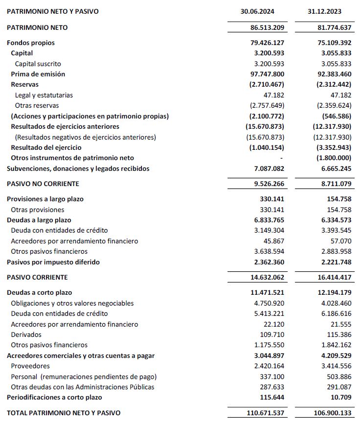 PATRIMONIO NETO Y PASIVO